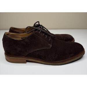 Clarks Clarkdale Moon Oxford Mens 11 Brown Suede Crepe Rubber Soles Lace Up